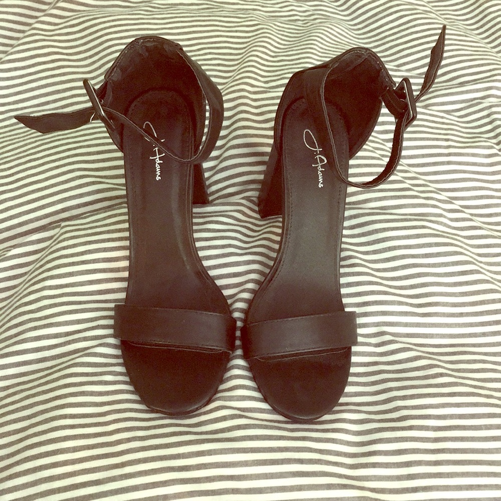J. Adams Black Heels - Worn once!